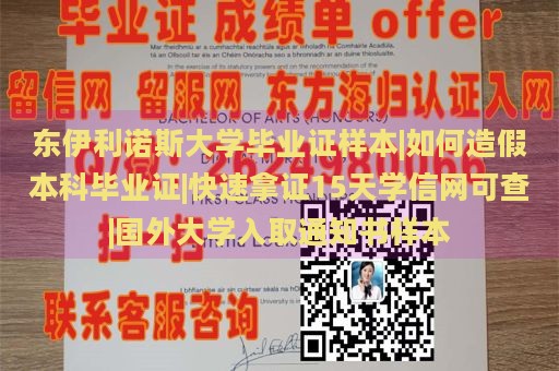 东伊利诺斯大学毕业证样本|如何造假本科毕业证|快速拿证15天学信网可查|国外大学入取通知书样本