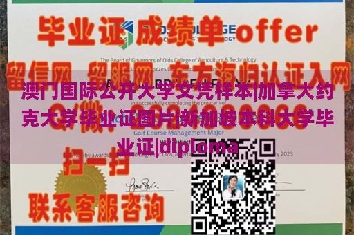 澳门国际公开大学文凭样本|加拿大约克大学毕业证图片|新加坡本科大学毕业证|diploma